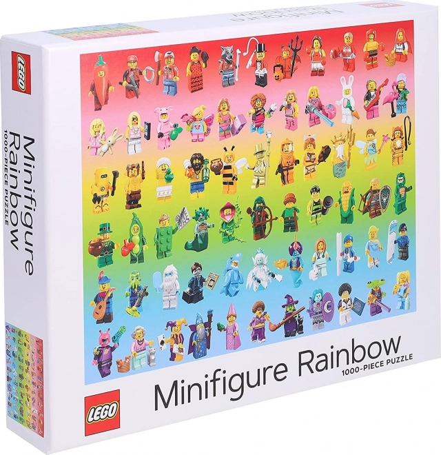 Puzzle LEGO Dúhove minifigurky 1000 dielikov