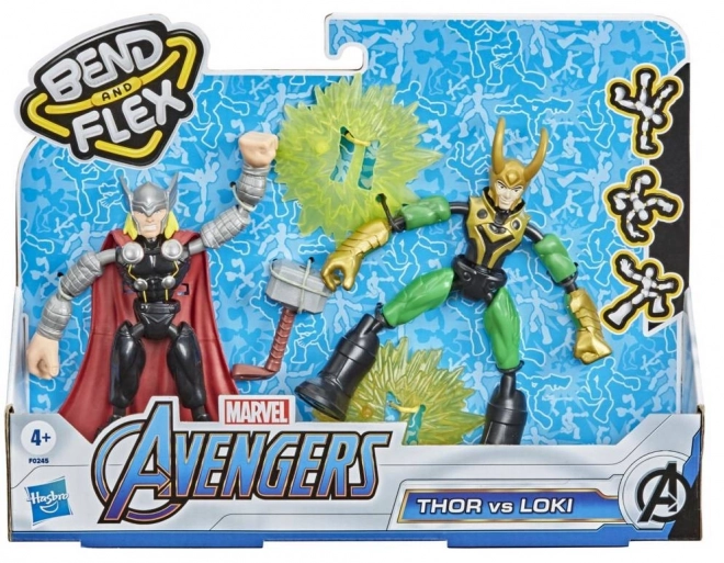 Avengers Bend and Flex Thor vs Loki