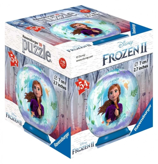 Ravensburger 3D Puzzleball Ľadové kráľovstvo 2: Priateľstvo 54 dielikov