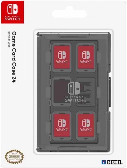 Puzdro na 24 herných kariet pre Nintendo Switch – čierne