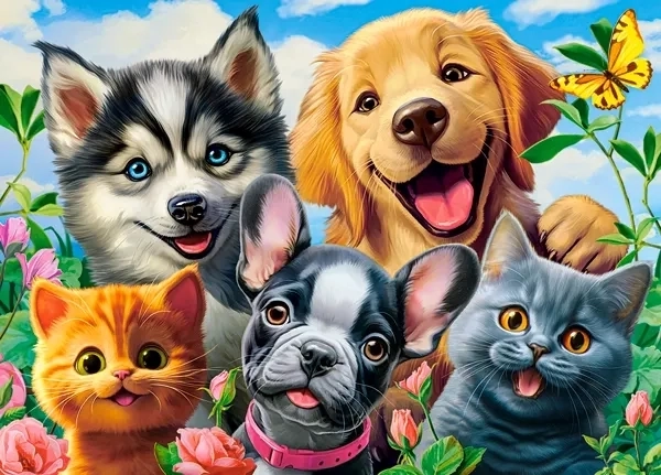 Castorland puzzle zvieracia selfie 120 dielikov