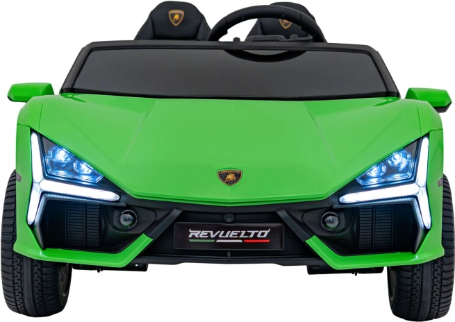 Elektrické autíčko Lamborghini Revuelto XL – zelené, 24 V, 4x200 W, dvojité sedadlo