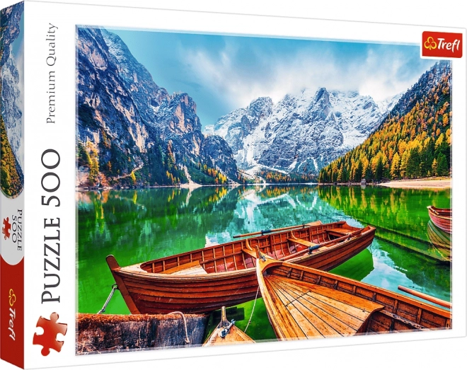 Puzzle 500 dielikov Jazero Braies Taliansko