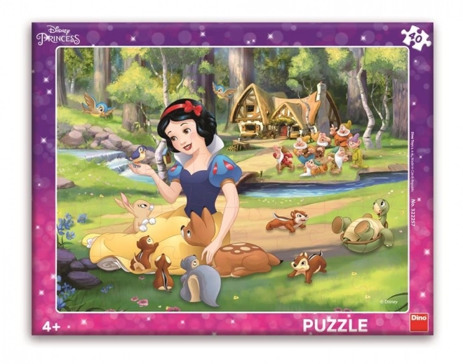 Puzzle Snehulienka a zvieratká 40 dielikov