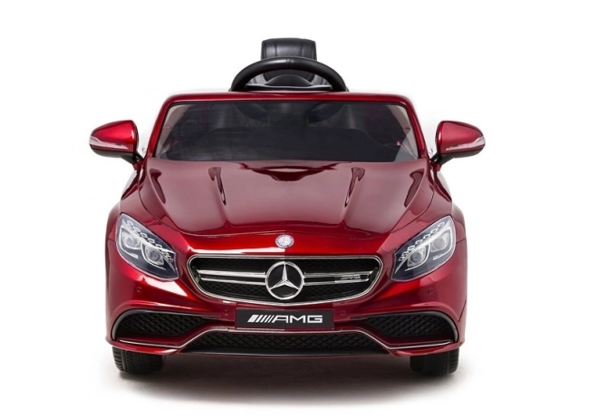 Auto na akumulator Mercedes S63 červený lak