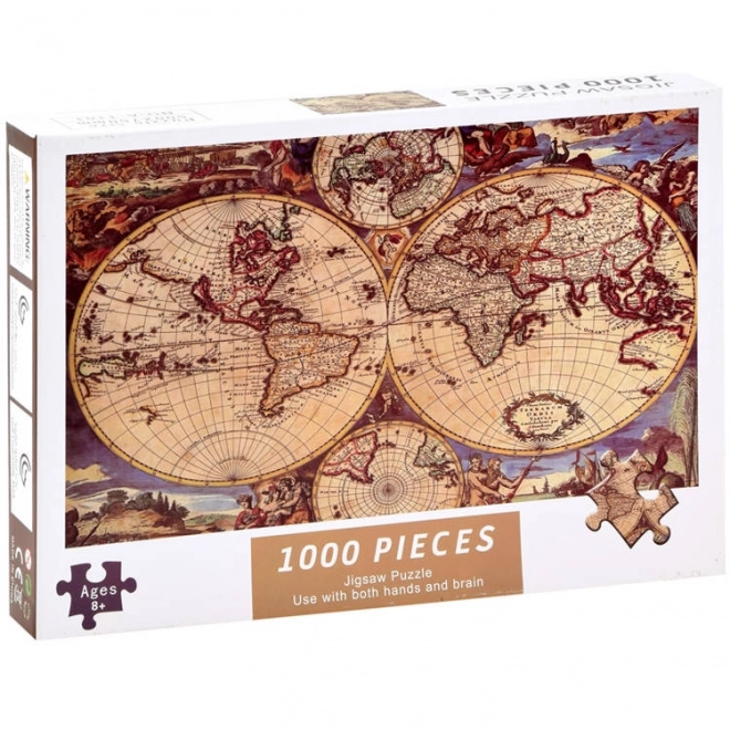 Puzzle antická mapa sveta 1000 dielikov