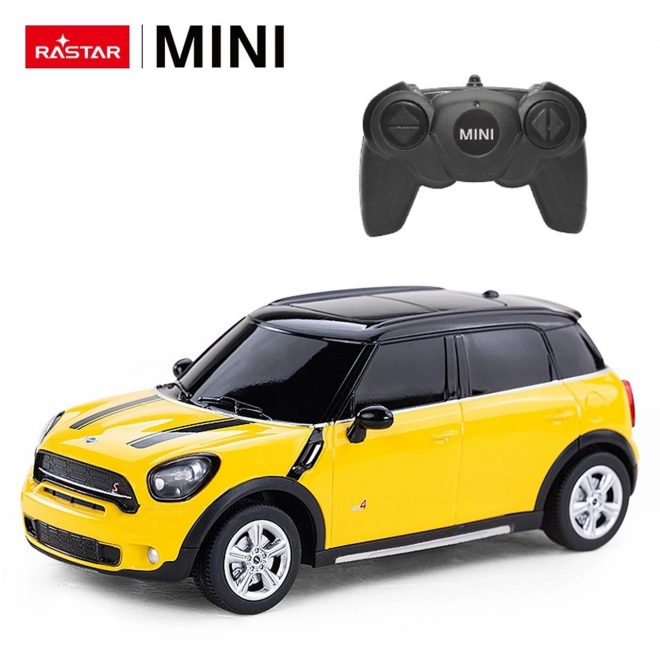 Závodné auto Mini Countryman žlté