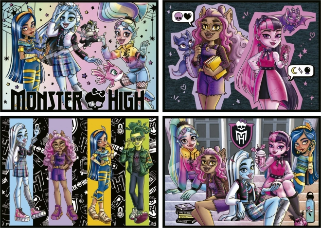 Educa puzzle Monster High 4v1