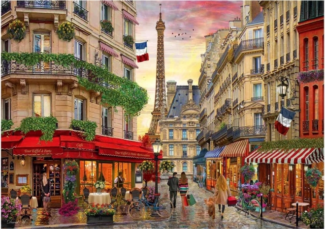 Puzzle Kavárna Cafe Eiffel 1500 dielikov