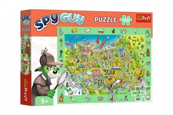 Trefl: Pozorovacie puzzle 100 ks - Spy Guy - Poľsko
