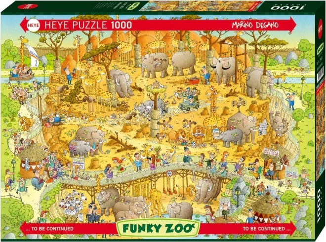 Puzzle Šílená ZOO: Africká Expozícia 1000 Dielikov