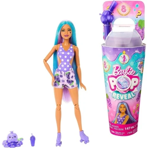 Barbie Pop Reveal Šťavnaté Ovocie - Hroznový Koktejl