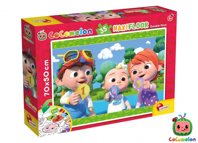 Cocomelon obojstranné maxi puzzle 35 dielikov