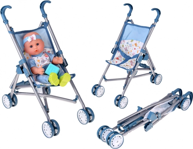 Skladací kočík pre bábiku na každý výlet