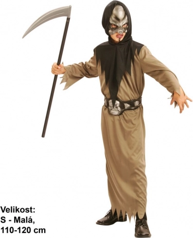 Karnevalový kostým Smrtka pre deti 110 - 120 cm