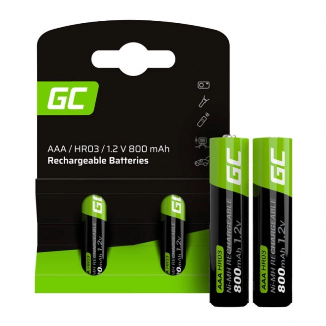 Nabíjateľné batérie Green Cell 2x AAA 800mAh