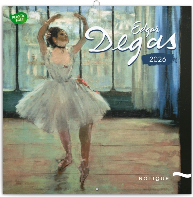 Poznámkový kalendár Edgar Degas 2026