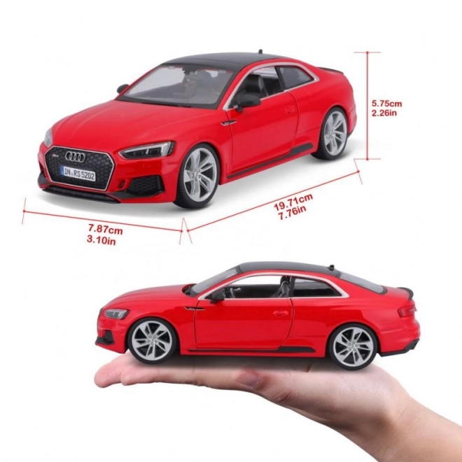 Bburago Audi RS 5 Coupe červený 1:24