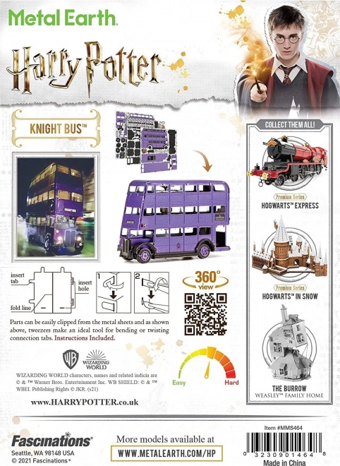 Metal Earth 3D Puzzle Harry Potter: Záchranný Autobus