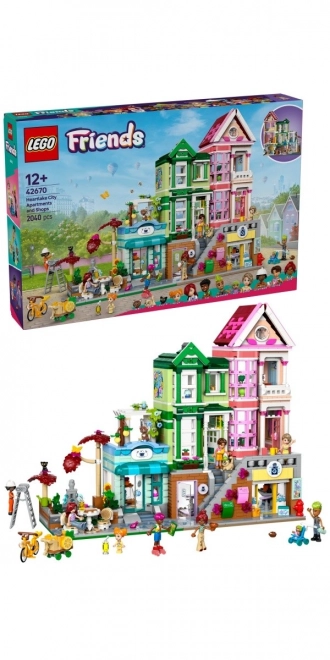 Lego Friends Byty a obchody v meste Heartlake