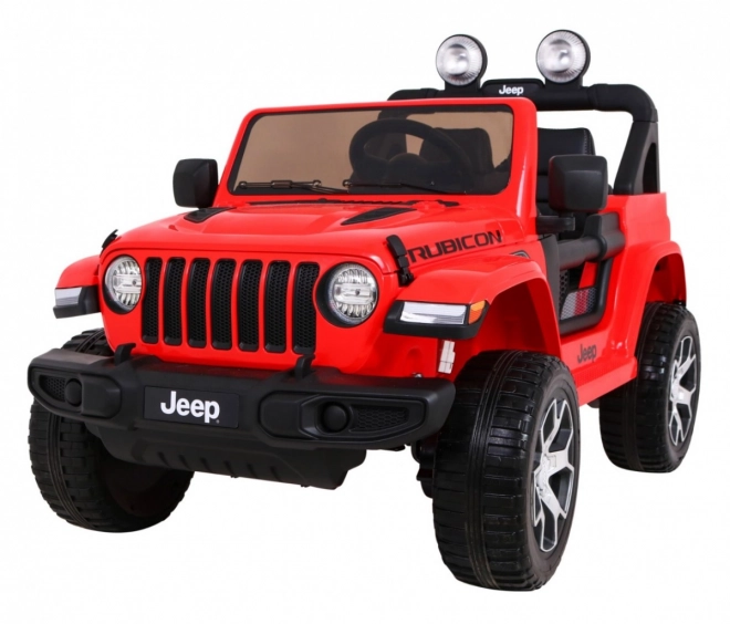 Detské elektrické autíčko Jeep Wrangler Rubicon Červené