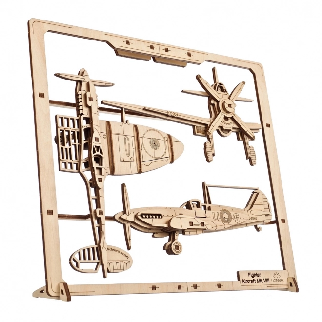 3D puzzle Ugears stíhacie lietadlo