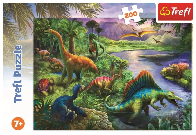 Trefl Puzzle Dinosaury 200 Dielikov