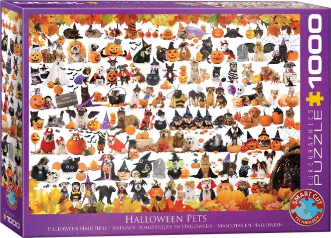 Puzzle Halloweenské zvieratká 1000 dielikov