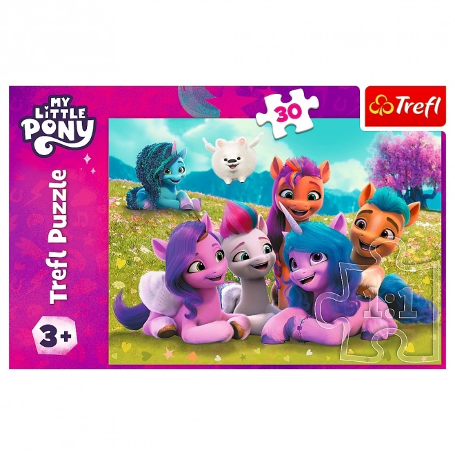 Puzzle 30 dielikov Priateľské Kone My Little Pony