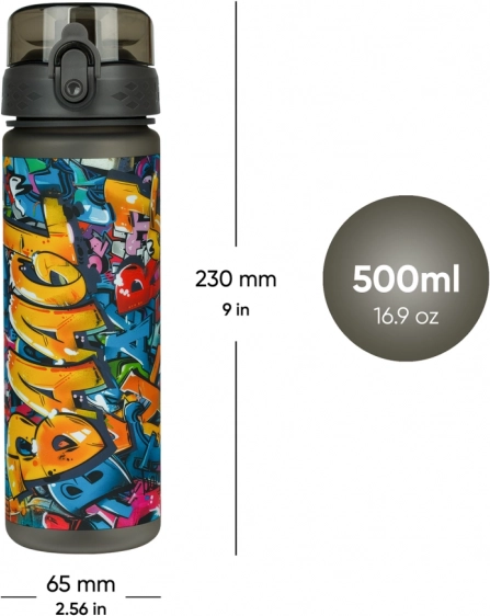 Tritanová fľaša na pitie BAAGL Skatepark 500 ml