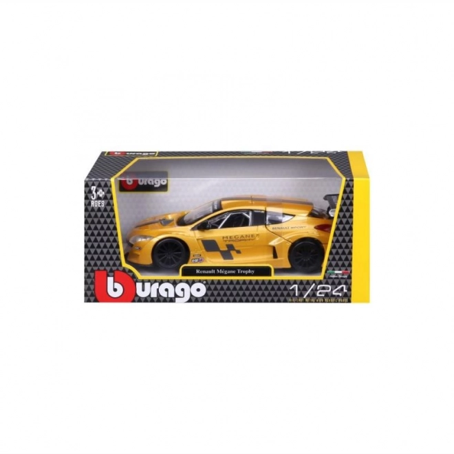 Bburago model Renault Mégane Trophy 1:24 Metalická žltá 18-22115