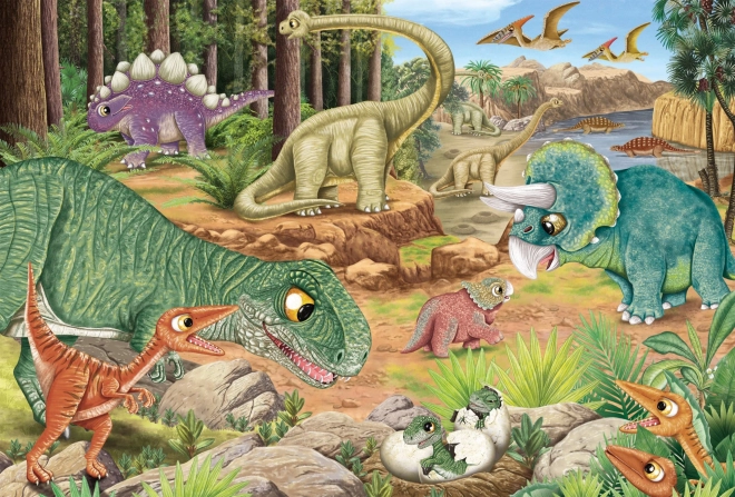 Puzzle Dinosauri SCHMIDT 3x24 dielikov