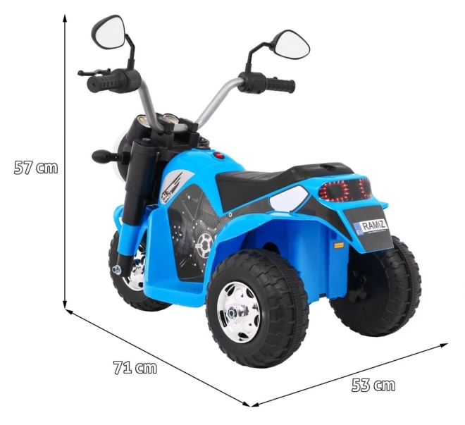 Detský akumulátorový motocykl MiniBike Bílý – modré