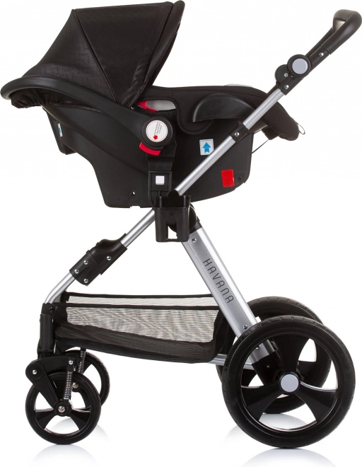 CHIPOLINO Kombinovaný kočík HAVANA 2v1 Obsidian – Silver