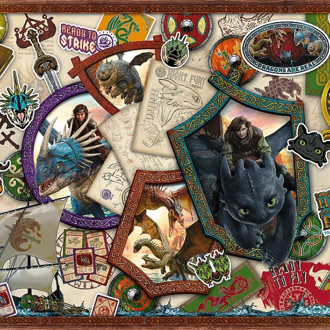 Puzzle Ako vycvičiť draka 1000 dielikov