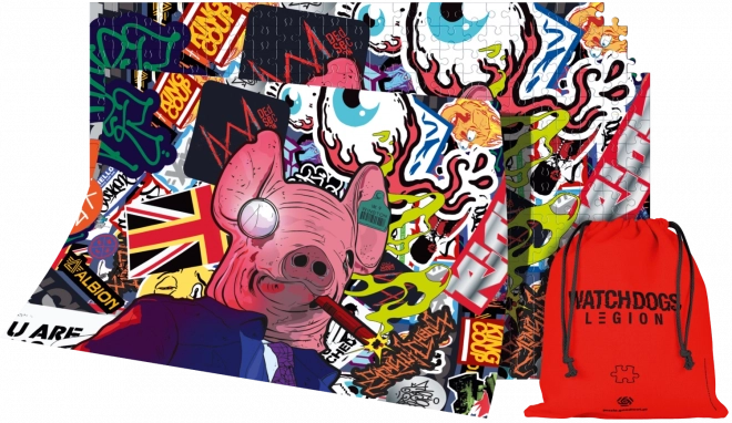 Puzzle Good Loot Watch Dogs: Legion - Prasačia maska 1000 dielikov