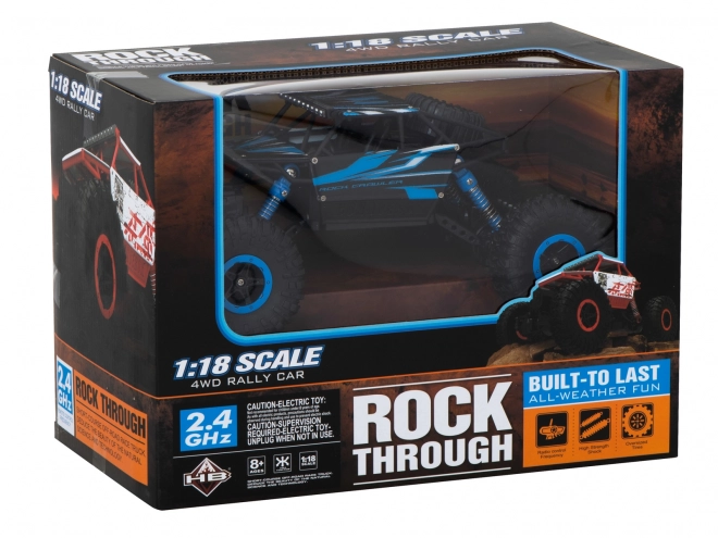 RC Rock Crawler HB z diaľkovým ovládaním 1:18 modrý – Modrá