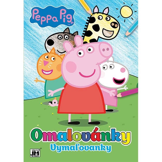 Omaľovánka formátu A4 Prasiatko Peppa