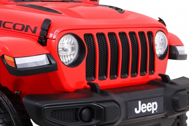 Detské elektrické autíčko Jeep Wrangler Rubicon Červené