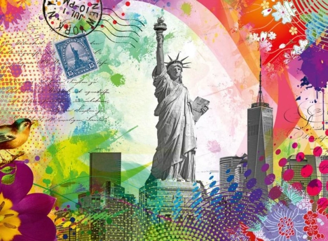 Ravensburger puzzle Pohľadnice z New Yorku 500 dielikov