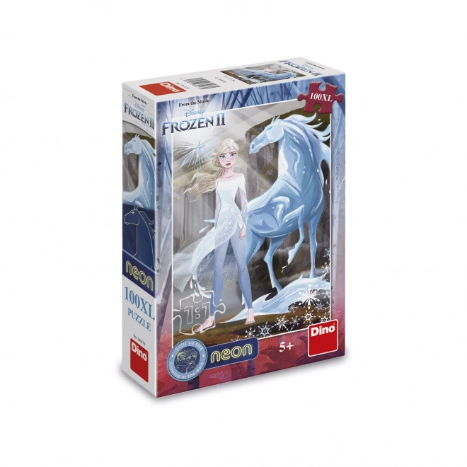 DINO svietiace puzzle Frozen 2 XL 100 dielikov