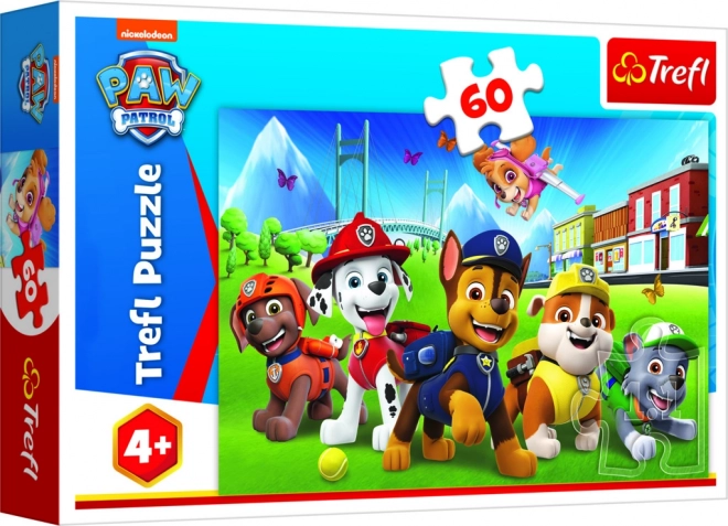 Puzzle 60 dielikov Na čistinke Paw Patrol