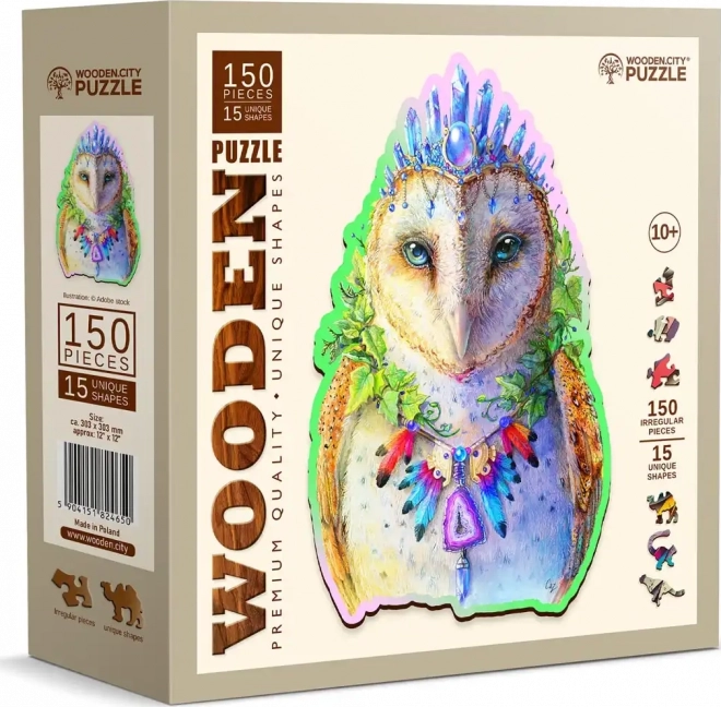 Drevené puzzle Sličná sova 150 dielikov