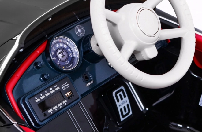 Elektrické autíčko BMW 507 Retro pre deti čierne