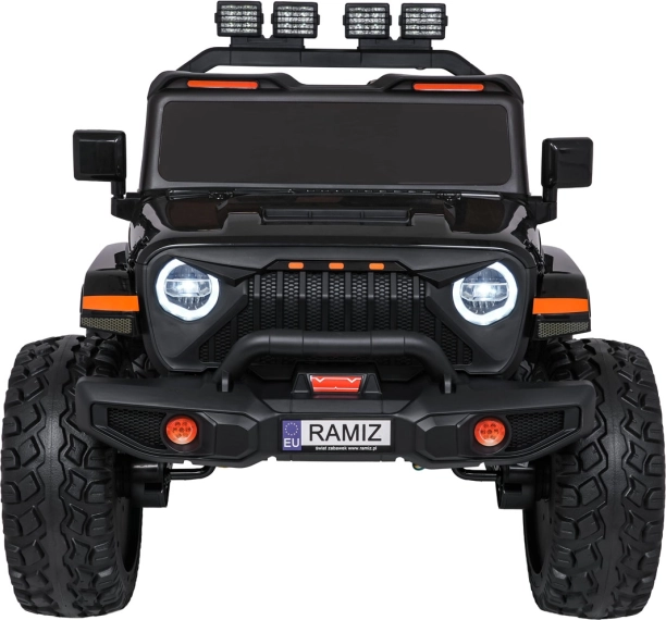 elektrické autíčko extreme sport 4x4, čierne, variabilná dĺžka