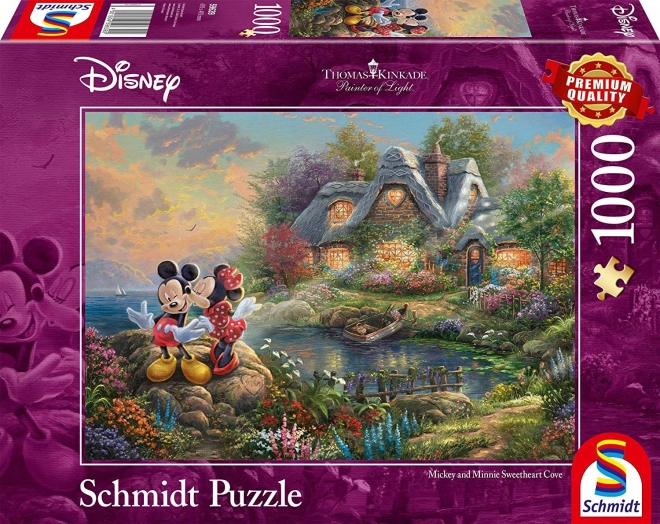 Puzzle Miláčikovia Mickey a Minnie 1000 dielikov