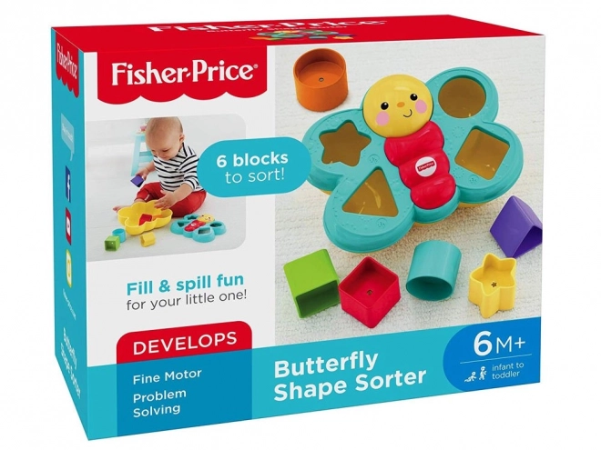 Fisher-Price pestrofarebný motýľ skladačka