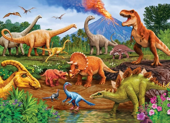 Rodinné puzzle Dinosauri