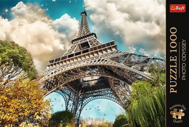 Puzzle 1000 dielikov Premium Plus Eiffelova veža Paríž Francúzsko