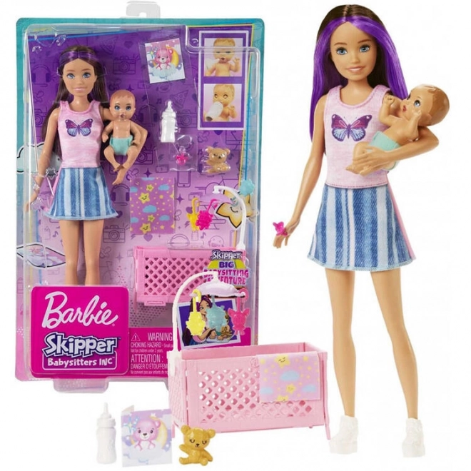 Barbie Chůva Herný Set - Spinkanie